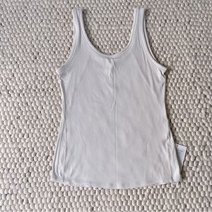 lululemon Hold Tight Scoop Neck Tank Top White Opal 10 NWT